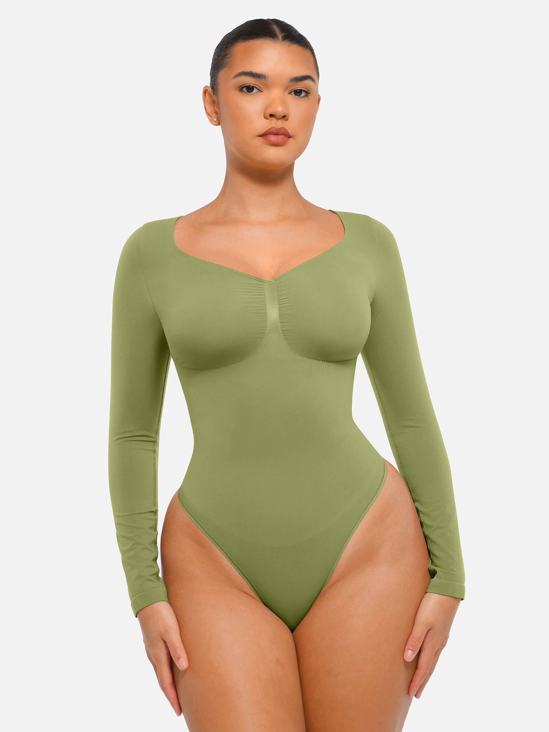 Bodysuit Thong Long Sleeve