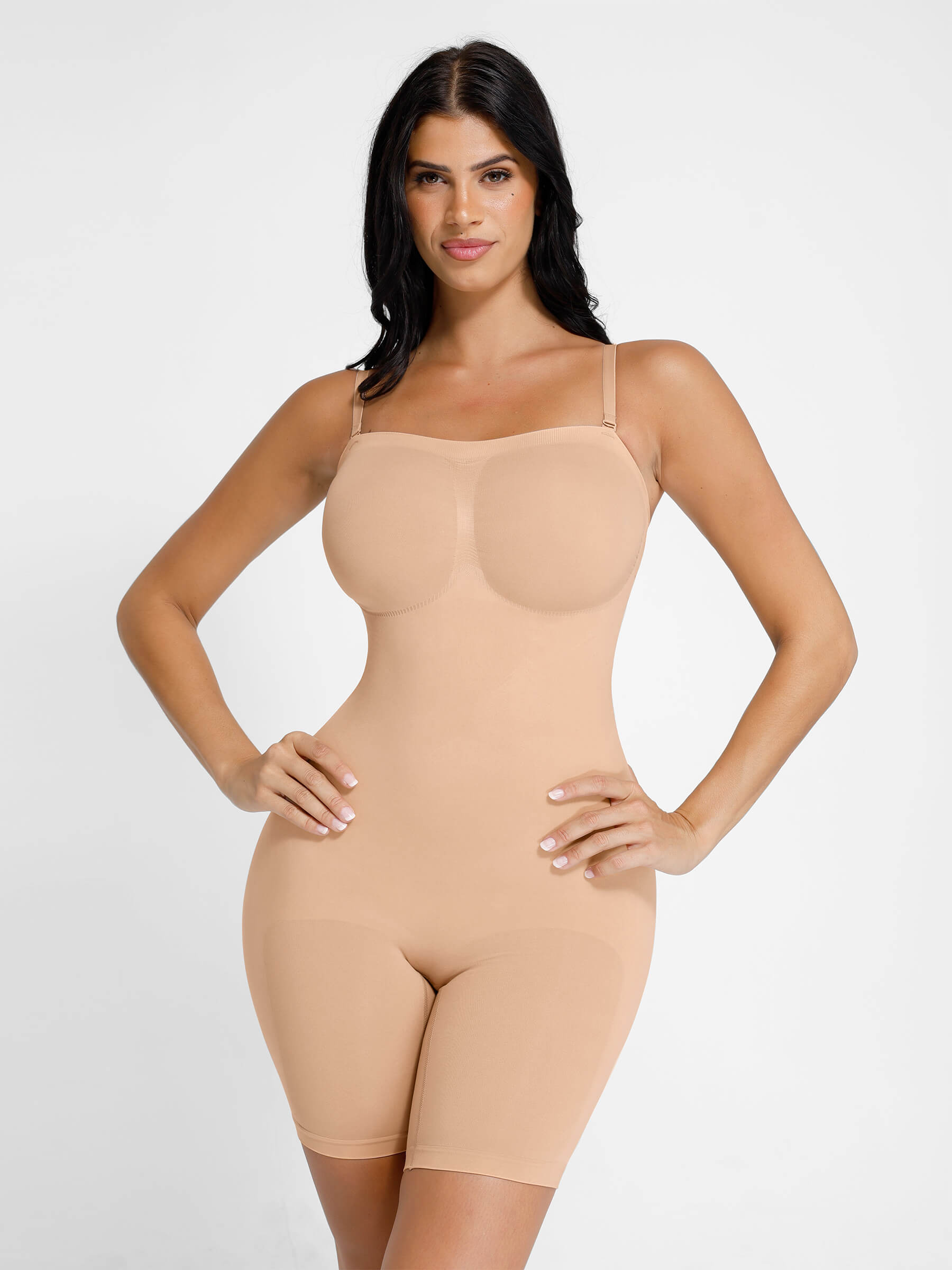 Bodysuit strapless with removable